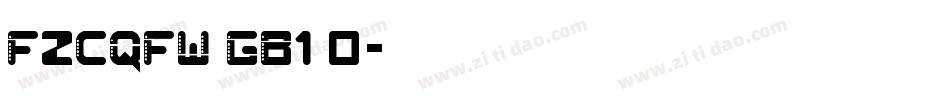 fzcqfw gb1 0字体转换
